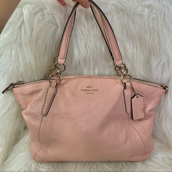 Coach Pebble Pink Purse - Picture 2 of 16